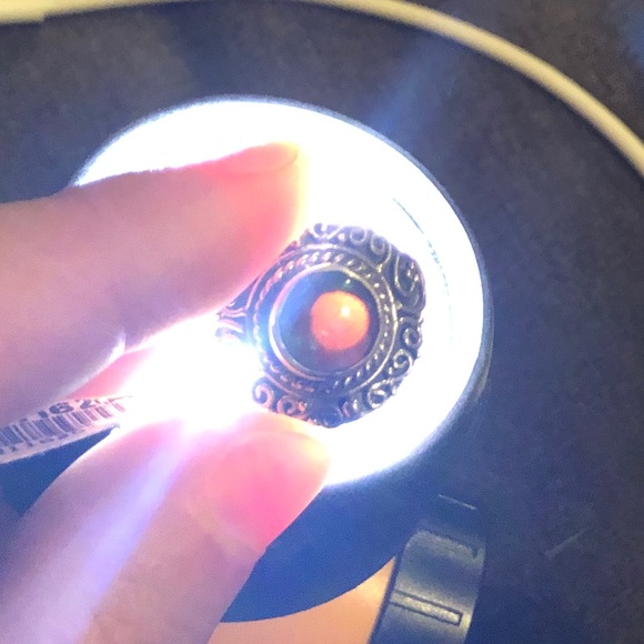 GENUINE OPAL SILVER RING - Picture 7 of 7